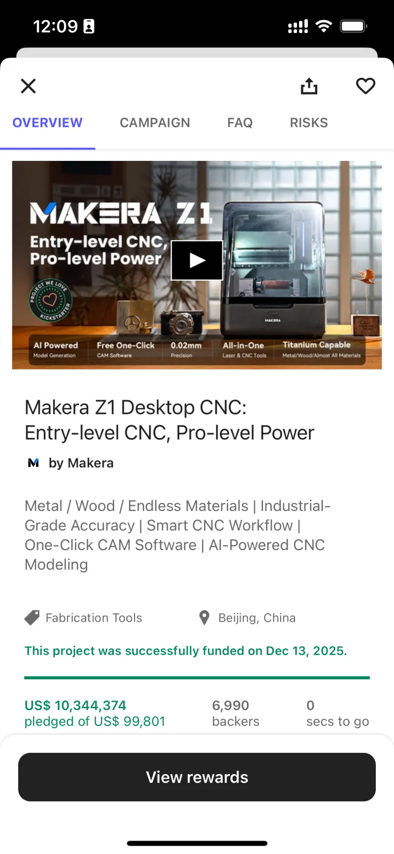  海外众筹1000万美金 |  产品宣传片 | 桌面CNC | 出海TVC